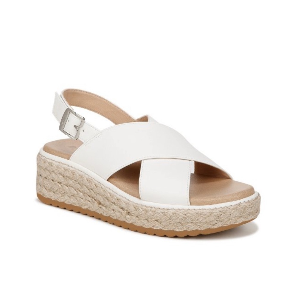 Dr. School’s Ember espedrille sandals white sz 8.5 nwot